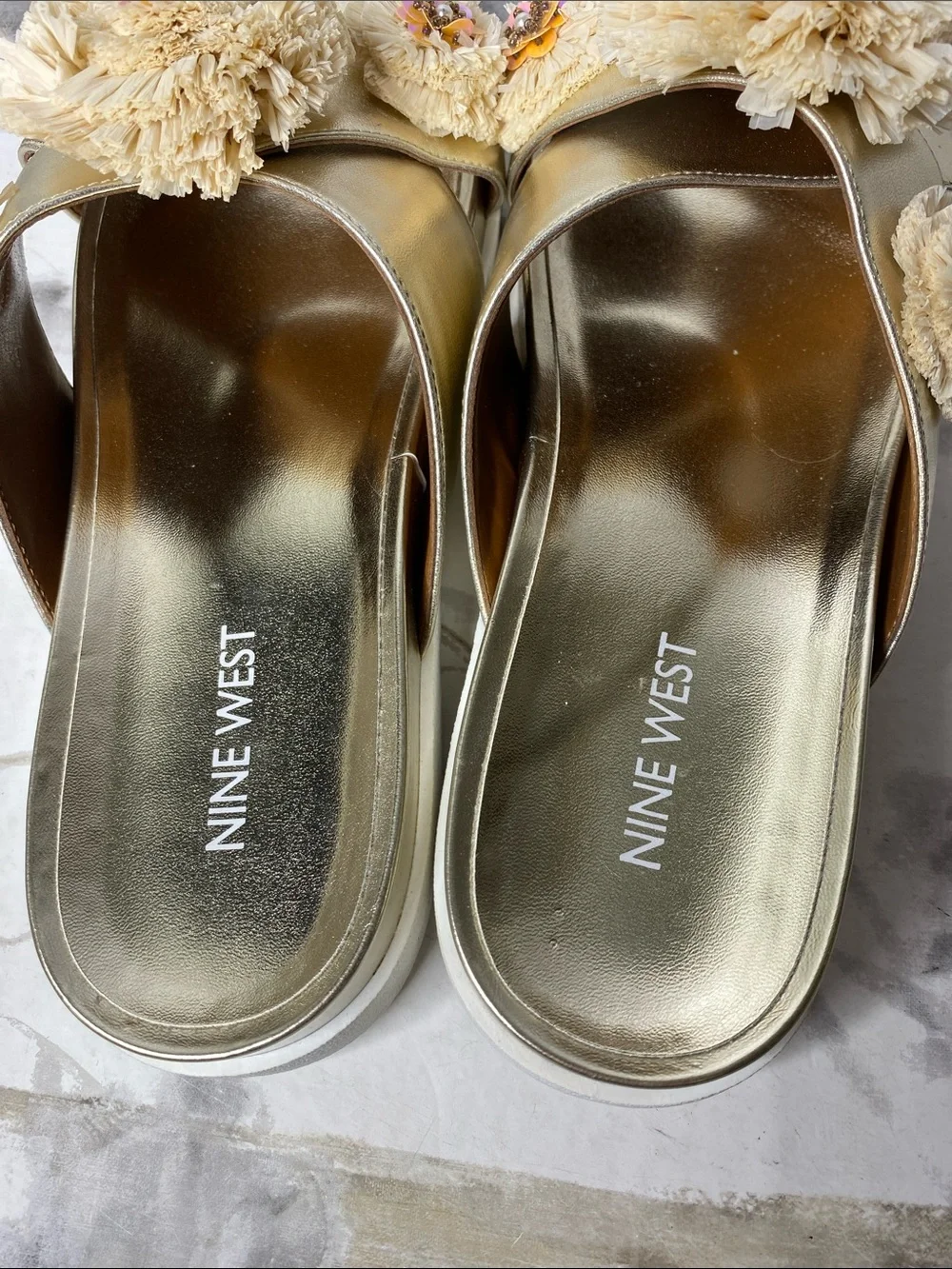 Nine West Feel The Luv Slide Sandals